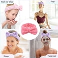 thumbnail image 5 of Bowknot headband makeup hair band wash spa yoga exercise shower elastic hair band girls and women (2PCS), 5 of 5
