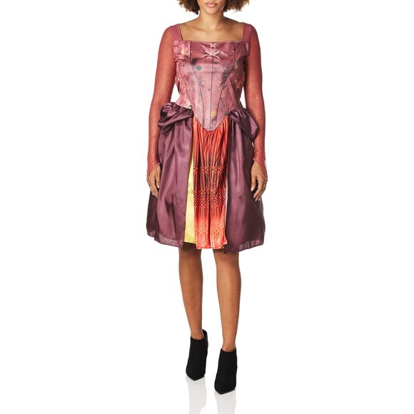 Disguise Women's Disney Hocus Pocus Sarah Classic Adult Costume, Pink & Red, Medium (8-10)
