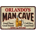 thumbnail image 1 of ORLANDO'S Man Cave Sign 16 x 24 Matte Finish Metal 116240011335, 1 of 1