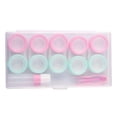 thumbnail image 2 of kusrkot 4X 5 Pairs Contact Lens Storage Case Organizer L R Caps for Girls Green Pink, 2 of 9