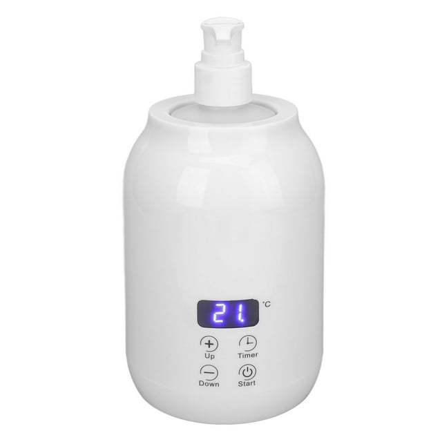 Chauffe-huile à Bouteille Unique, Huile de Massage à Réglage de Température pour Crèmes Prise EU, Prise US