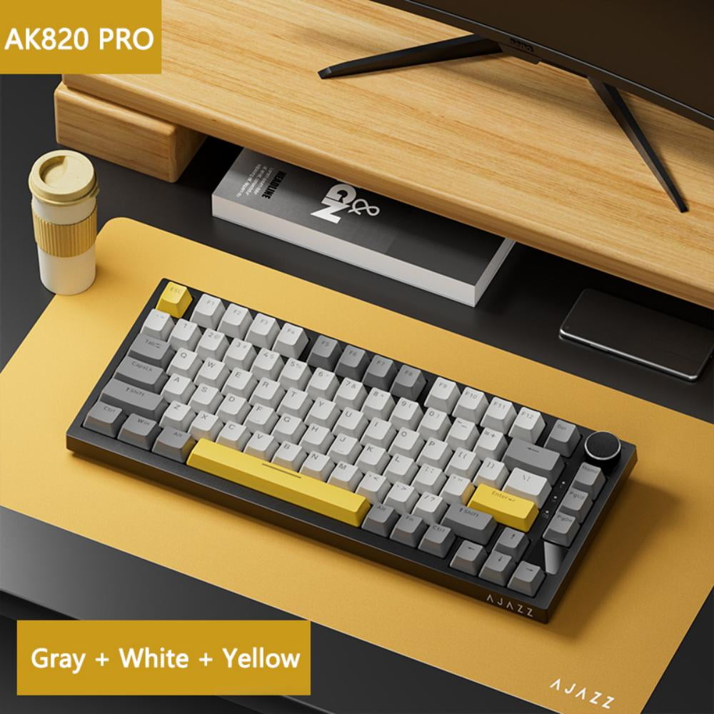 Ajazz AK820PRO Mechanical Keyboard - 3-Mode Wireless/Wired, RGB