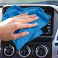 thumbnail image 3 of Eurow Microfiber Wipe and Clean Cloths 12" x 12" with Dispenser Box 50 Pack, Blue, 3 of 6