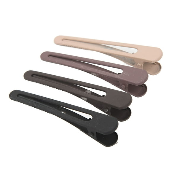 Duck Billed Hair Clips, Firmly Hold Smoothing Edges Crease Free Alloy Hair Dividing Duck Bill Clips for Salon Use