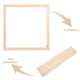 thumbnail image 3 of Bastidor de lienzo DIY: Marco de madera maciza de 40 x 40 cm con clavos para pintura al óleo, pósteres y arte digital - Bordes lisos, 3 of 6