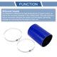 thumbnail image 4 of Ofertas Únicas 1 Juego Manguera de Silicona para Coche Negra Azul de 102mm 4.02" ID 150mm 5.91" Longitud 0 Grados con Abrazaderas Universal, 4 of 7