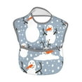 thumbnail image 2 of Easygdp Happy Snowmen Snowfall Bibs For Babies, Baby Bibs for Eating, Toddler Bibs, Waterproof Bibs, Feeding Bibs, for Toddlers, Boys, Girls, 2 of 8