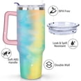 thumbnail image 3 of 40oz Cartoon Movie Stainless Steel Tumbler with Lid and Straw,Spill Proof Cartoon Travel Cup for Cartoon Lovers Double Wall Vacuum Insulated Coffee Mug with Handle Pink, 3 of 7