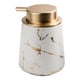 thumbnail image 1 of Dispensador de jabón líquido para manos de cerámica de 400 ml. Botella con dosificador para loción de mostrador de 13,67 oz. blanco, 1 of 9