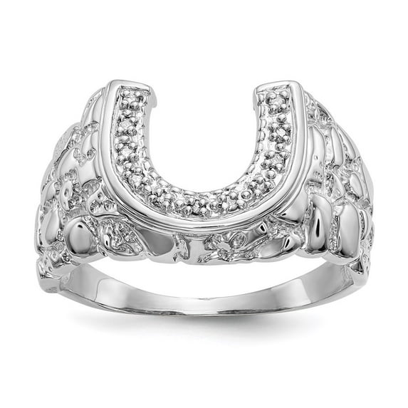14K White Gold Ring Band Themed 3 to 14 mm (tapered)