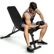 RichYa Adjustable Weight Bench for Full Body Workouts Exercise Training