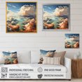 thumbnail image 4 of Designart "Artful Sky View of Clouds III" Landscapes Framed Wall Art - Beige Clouds Entryway Framed Wall Art, 4 of 6