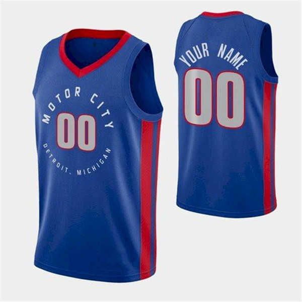 NBA_ 75th Custom Detroit''Pistons''Men Jersey Women youth 2 Cade