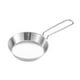thumbnail image 5 of Sartén de acero inoxidable para acampar, utensilios de cocina, mango plegable, resistente a arañazos, fácil de usar. 12 cm, 5 of 9