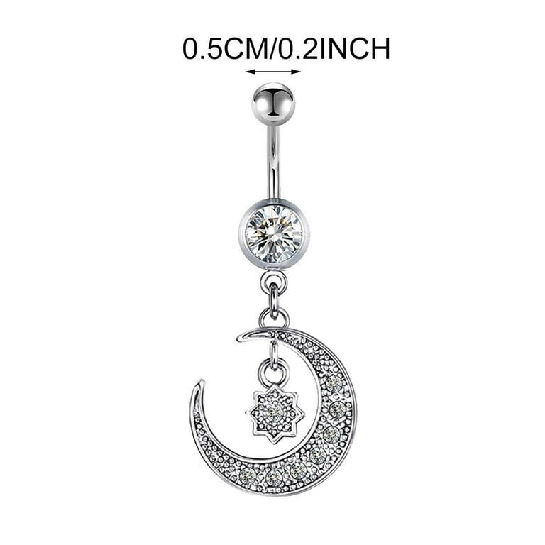 SIfdSeng Belly Button Rings Dangle for Women Steel Navel Rings Body Piercing Jewelry Father Day Mens Fathers Day Gift Ideas Gifts for Fathers Day Funny Walmart