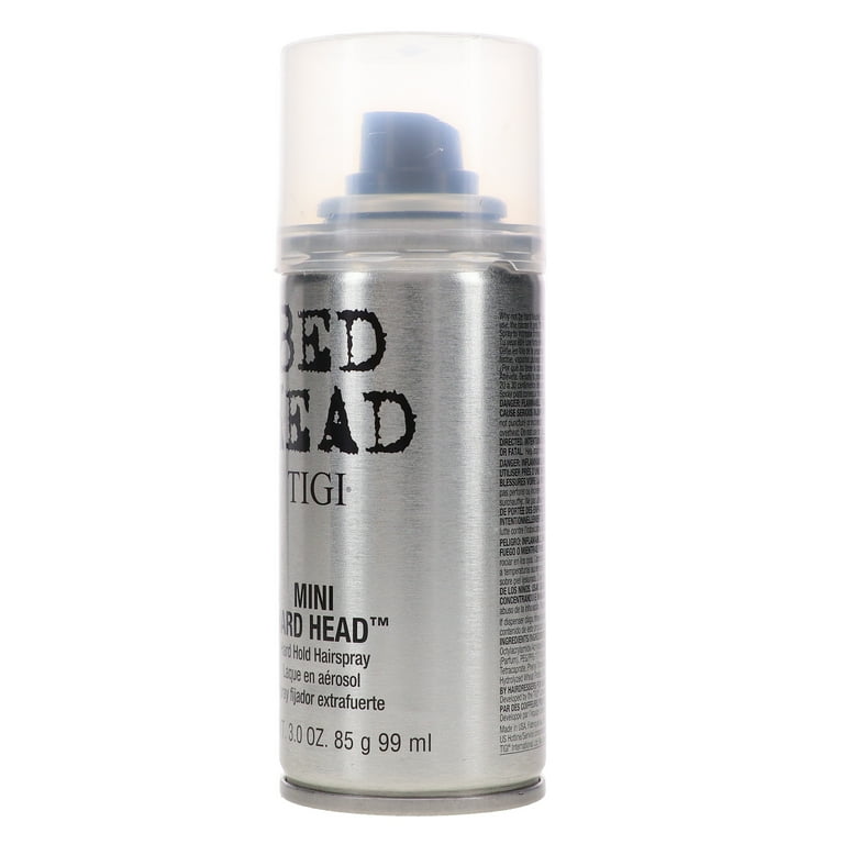 TIGI Bed Head Hard Head Hair Spray, Mini Size, 3 oz - Strong Hold