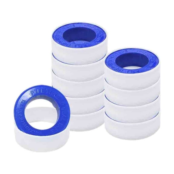 10 Rolls Tape for Duct Tape Glue Thread Tape Plumber Tape for Shower Duct Thread White Tape for Duct Tape Glue Thread Tape Plumber Tape for Shower Duct Thread White Tape for Plumbe