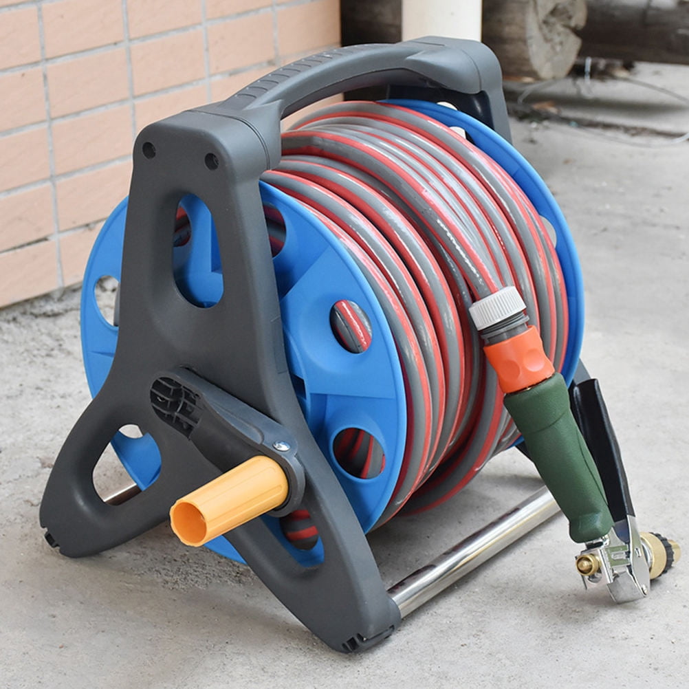 WRISTBIQUE Heavy Duty Water Hose Reel for Garden Use with Compact Size and Strong Construction