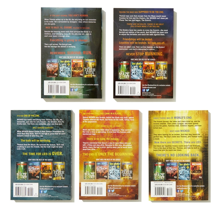 James Dashner Maze Runner Series Complete Boxed Set, Hardcover, 5