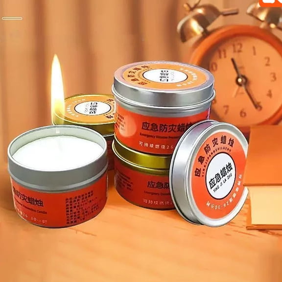 Emergency Candles Bulk Long Lasting 15 Hours Soy Wax Jar Candles for Power Outages Camping Winter Outdoor
