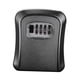 thumbnail image 5 of Caja de seguridad para llaves perfecl organizador de llaves con combinación de contraseña Gris, 5 of 8