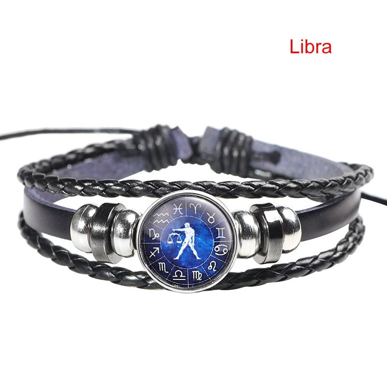 1pc Zodiac Sign Crystal Constellation Pendant Bracelet With Star Sign Card,  Birthday Gift | SHEIN