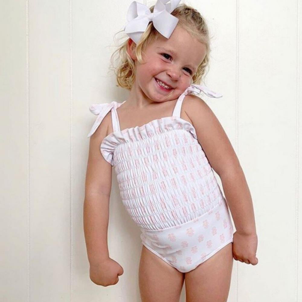Baby girl white swimsuit Clearance