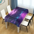thumbnail image 4 of Yayeee Tablecloths 54" x 54" Rectangle Wrinkle Resistant Party Table Cover, Pink Neon Road, 4 of 8