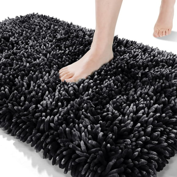 Alfombra de baño Yimobra Luxury Chenille, antideslizante, extrasuave