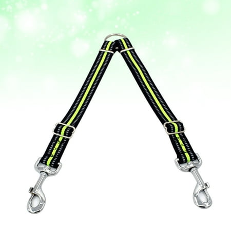 GETAJGHSD Reflective Pet Traction Strap Green Double Head Dog Pulling Strap Durable Material with Stylish Design
