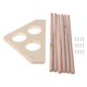 thumbnail image 2 of Percha de madera para pollitos de patio, gimnasio tipo jungla, barra de descanso, juguetes para gallinas, criadoras y gallineros, 2 of 8