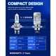 thumbnail image 2 of uds HS1 bombilla H4 faros de motocicleta CSP 1860 SMD PX43t 35/35W faros de haz alto/bajo 2000LM 6500K DC 9-80V, 2 of 5