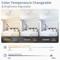thumbnail image 2 of Ventilador de techo LEDIARY de 20 pulgadas, blanco regulable, 6 velocidades, 110 V, 2 of 6
