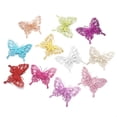 thumbnail image 6 of New Gold Powder Glitter New Year Decor Christmas Butterfly Fake Butterfly Christmas Tree Decorations Home Xmas Ornaments GREEN, 6 of 8