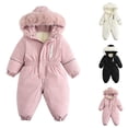 thumbnail image 2 of Zwiiyzr Baby One Piece Snowsuit Overalls Ski Suits Jackets Coats Jumpsuits for Girls Boys Waterproof Winter Outdoor Snowboard 1-4T Black, 2 of 9