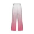 thumbnail image 5 of ZHUGeLI Womens Cargo Pants Linen Capri Pants Women Summer Beach Casual Pants Straight Leg Capri Pants Elastic Waist Boho Floral Print Pants High Waist Loose Comfy Trousers, 5 of 5