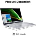 thumbnail image 2 of Acer Swift 3 14" FHD IPS Laptop, Ultra Light Business Laptop, AMD Ryzen 7 5700U Octa-Core Processor, 16GB LPDDR4X, 512GB PCIe SSD,WiFi 6,Backlit KB,Silver,Windows 11 Home, 2 of 6