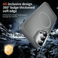 thumbnail image 6 of Dteck for Samsung Galaxy S23 Case with Magnetic, Compatible with MagSafe, Military Drop Protection Slim Translucent Matte Shockproof with Anti-Fingerprint Phone Case,Gray, 6 of 8