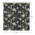 thumbnail image 5 of Waterproof White Flower Shower Curtain 72x72 Inch Boho Style Polyester Unique Shower Curtain for Bathroom Hotel Home Decor with 12 Plastic Hooks, 5 of 5