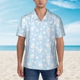 thumbnail image 4 of Daiia Cute Bunny Hawaiian Shirt for Men Gentle Cotton Regular Short Sleeve Casual-Small, 4 of 9