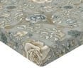 thumbnail image 4 of Ambesonne Floral Fitted Sheet, Roses Leaves Repeating Art, Twin XL Size, Dark Sand Brown and Grey, 4 of 5