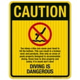 thumbnail image 1 of Diving Is Dangerous Sign, Pool Sign,, 1 of 1