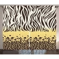 thumbnail image 1 of Leopard Tiger Zebra Print Bedroom Living Room Dining Kids Room Curtains 2 Panel, 1 of 3