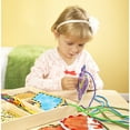 thumbnail image 6 of Melissa & Doug Alphabet Wooden Lacing Cards With Double-Sided Panels and Matching Laces, 6 of 10