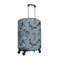 thumbnail image 3 of Naloa Underwater Animals and Flowers Elastic Suitcase Protector, Travel Suitcase Protector Cover Fits 18-32in Suitcase - Small, 3 of 9