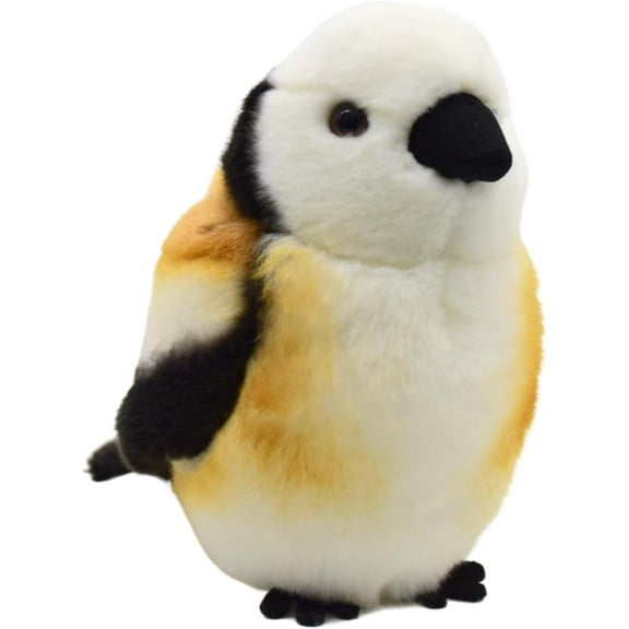 Realistic Long-Tailed Tit Bird Stuffed Animal Plush Toy, Lifelike Long-Tailed Tit Animal Plushies, Simulation Animals Doll
