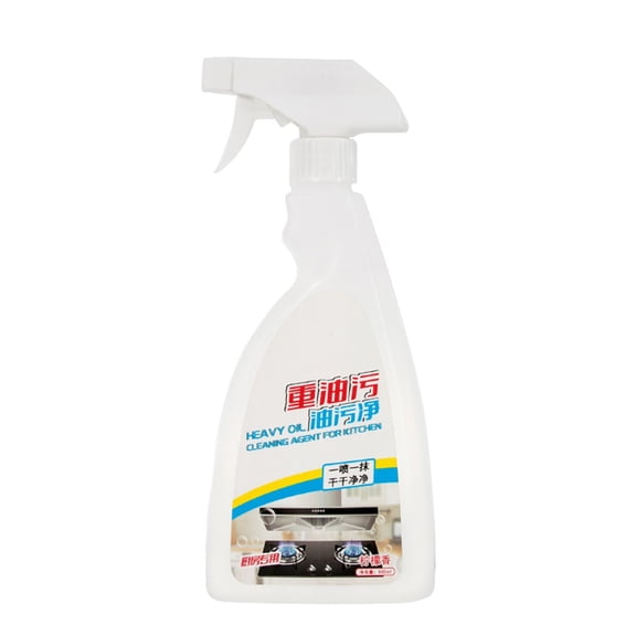 Spray limpiador desengrasante para cocina – Eliminador de manchas de alta resistencia para vitrocerámica, horno, campana extractora, fregadero y lavavajillas – Fórmula de espuma transparente
