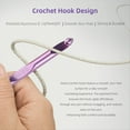 thumbnail image 5 of Juego de Agujas de Crochet Tunecinas con Cable, Agujas de Crochet Intercambiables de Aluminio de 15 cm (3 mm A 10 mm), Agujas de Crochet Largas., 5 of 5