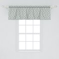 thumbnail image 2 of Ambesonne Animal Art Window Valance, Swallow Birds Flying, 42" x 18", Pale Teal Multicolor, 2 of 3