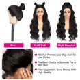 thumbnail image 3 of Pelucas con encaje frontal Beluck Body Wave 200 Density HD Lace, 3 of 6
